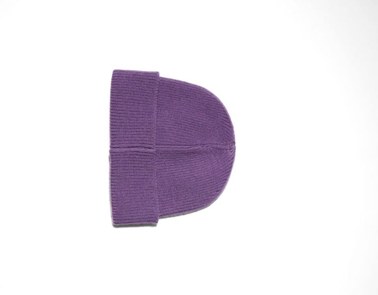 Bershka Kort Beanie Caps Heren Paars | F76TWaN63wZ