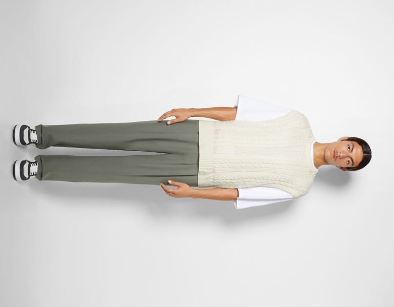 Bershka Kort Cable-knit Vest Cardigan Heren Room | mBR5TqAWti4
