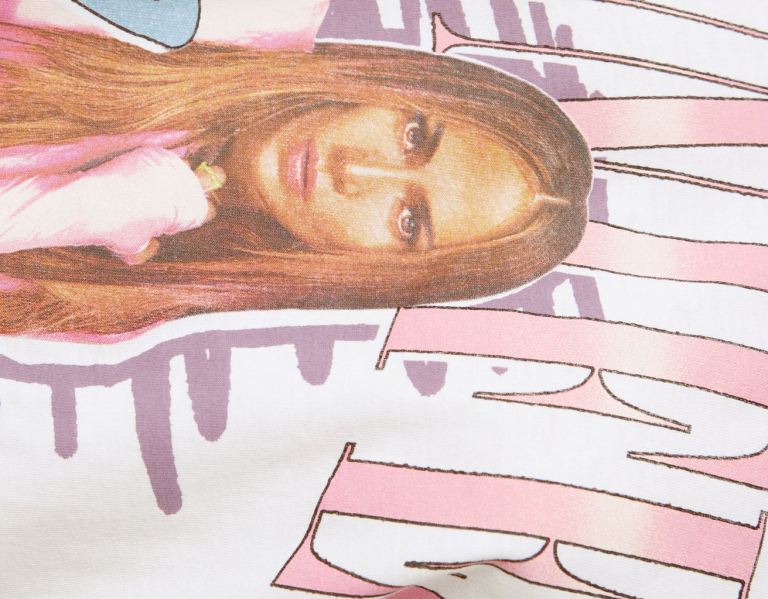 Bershka Kort Sleeve Jennifer Lopez Print T-shirts Dames Wit | 7UOPb3gFVJk