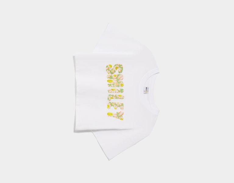 Bershka Kort Sleeve Smiley® Print T-shirts Dames Wit | 04JfPmUSHb7