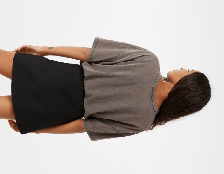 Bershka Kort Sleeve With Nirvana Print T-shirts Dames Grijs | jzHrRLSWDmU