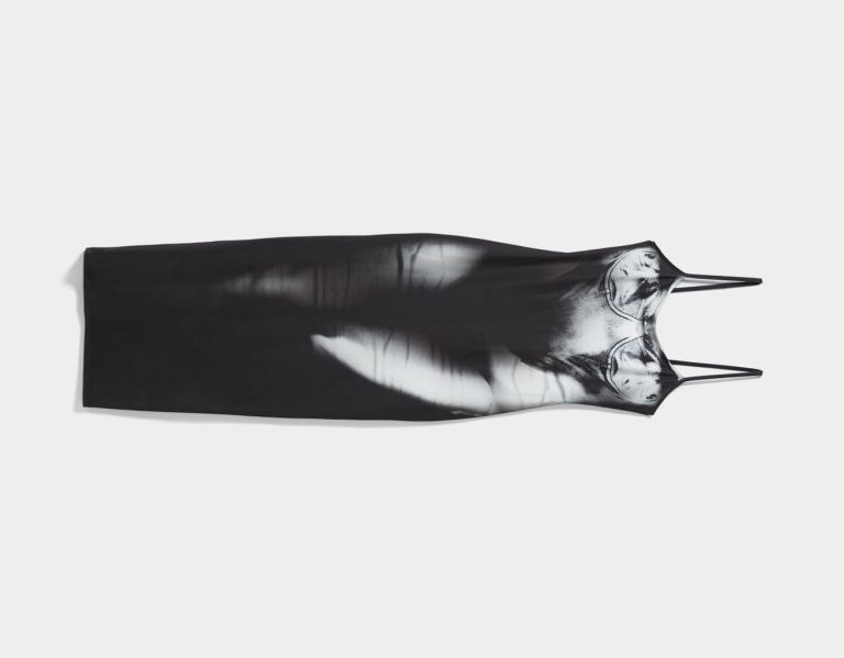 Bershka Long Bandjes Jurken Dames Zwart | SN8PGvjzU7E