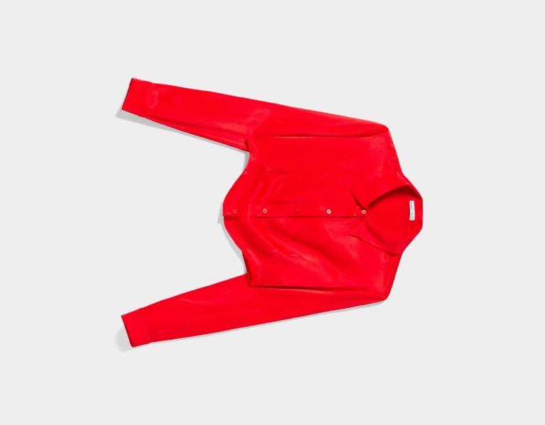 Bershka Long Sleeve Cropped Fitted Satin Overhemd Dames Rood | mq8DBhcVbit