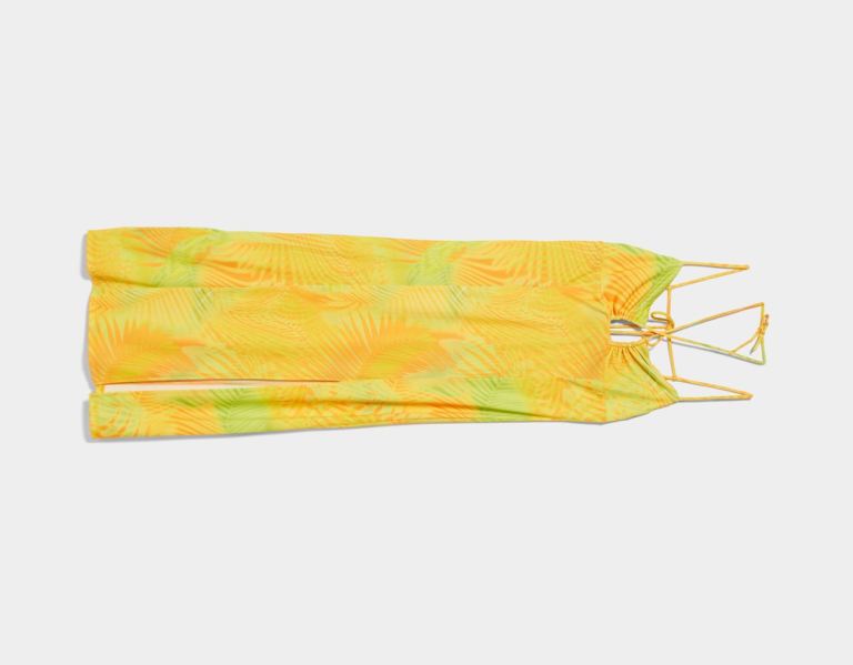 Bershka Midi With Straps And Cut-out And Tie Details Jurken Dames Oranje | dsn8ZfmtiQ6