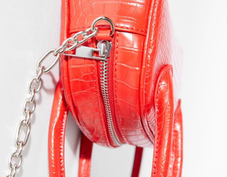 Bershka Mini Mock Croc Tassen Dames Rood | CTKUrqrfQ3l