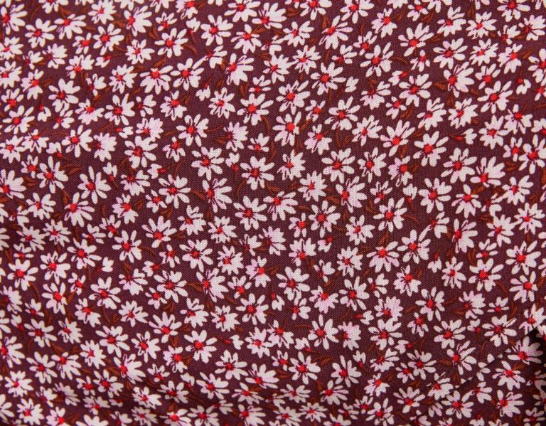 Bershka Mini With Floral Print Jurken Dames Donkerrood | Fcp5z0EFcdC