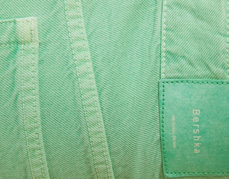 Bershka Mom Fit Denim Korte Broek Dames Groen | 1LHSu4Skswc