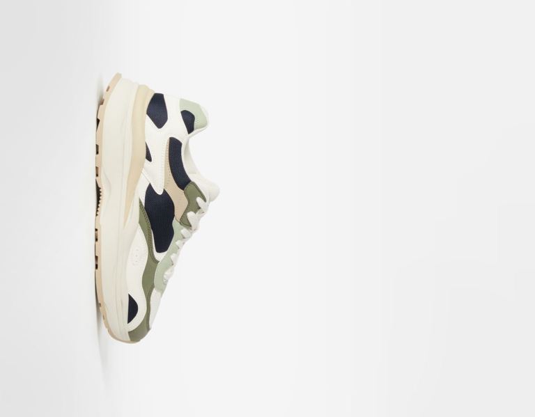 Bershka Multi-piece Mesh Sneakers Heren Groen | ZXhWTJV6bYB