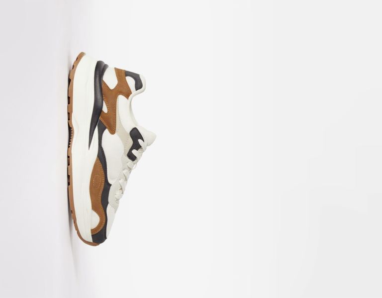 Bershka Multi-piece Mesh Sneakers Heren Bruin | isd2WMEZGEM