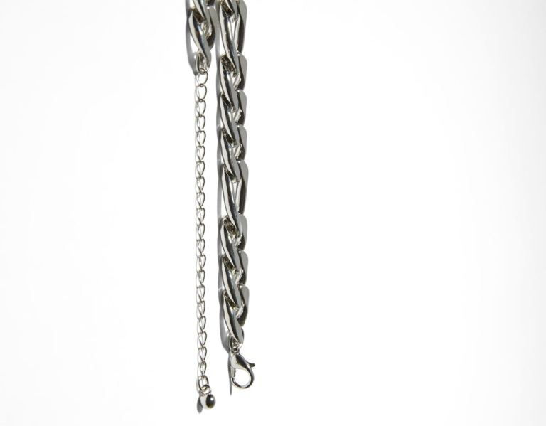 Bershka Necklace With Charms Sieraden Heren Zilver | gfn4xD9OhCN