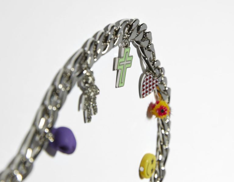 Bershka Necklace With Charms Sieraden Heren Zilver | gfn4xD9OhCN