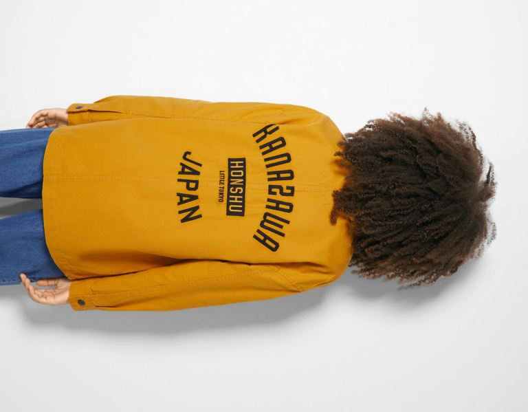 Bershka Over With Contrast Pocket Overhemd Dames Mosterdgeel | qzzWajnuMFa