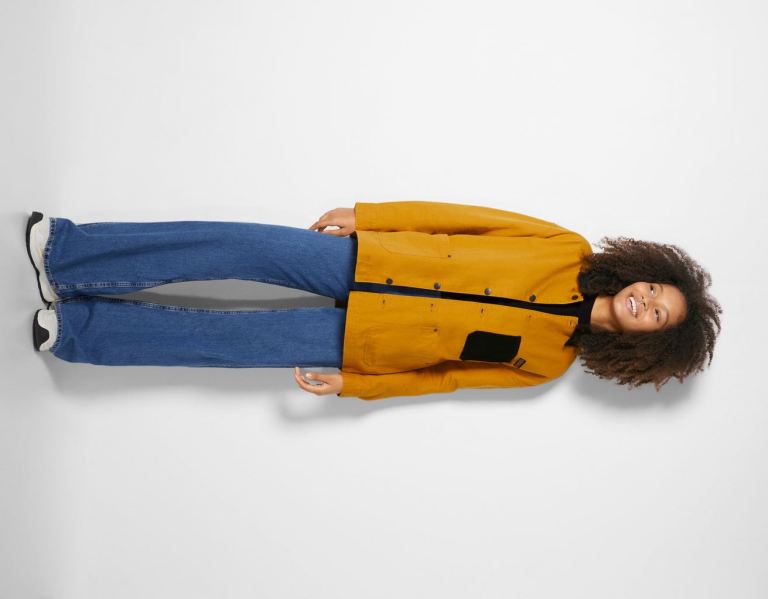 Bershka Over With Contrast Pocket Overhemd Dames Mosterdgeel | qzzWajnuMFa