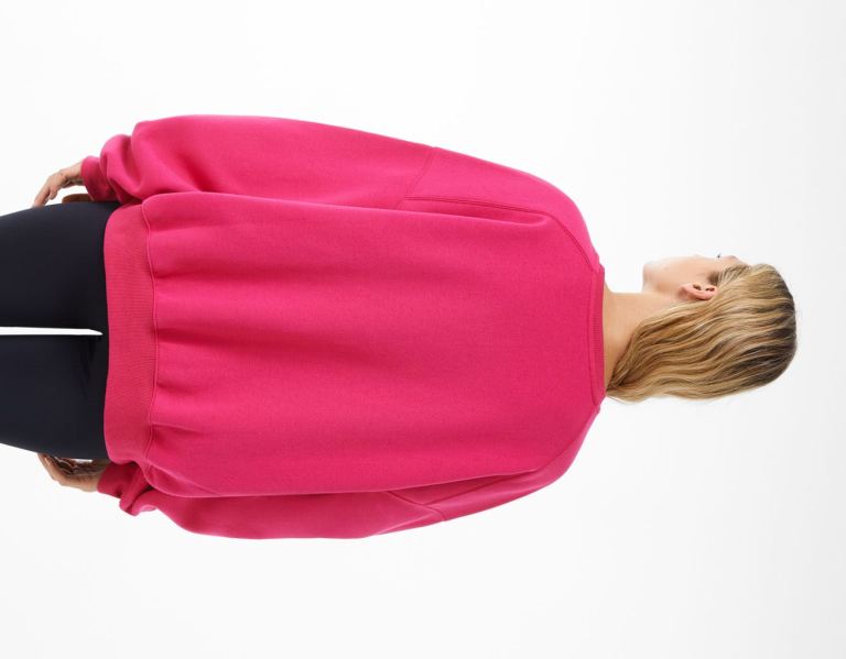 Bershka Oversize Crew Neck Sweatshirts Dames Fuchsie | ePgaZXwEocA