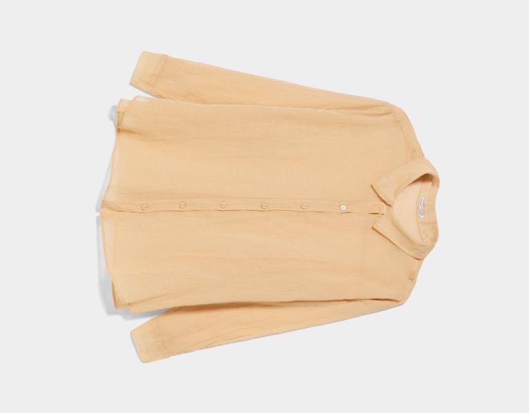 Bershka Oversize Long Sleeve Rustic-effect Overhemd Dames Bruin | jgTR8iBxKZp