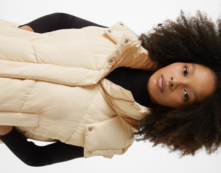 Bershka Oversize Puffer With Hood Gilet Dames Room | x3Qm4DWCjfp