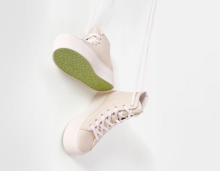 Bershka Platform High-top Sneakers Dames Bruin | 5jA3hidZG55