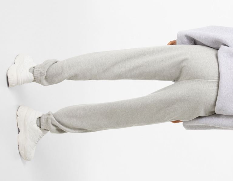 Bershka Plush Sweat Broek Dames Grijs | 8dL76nCbOki