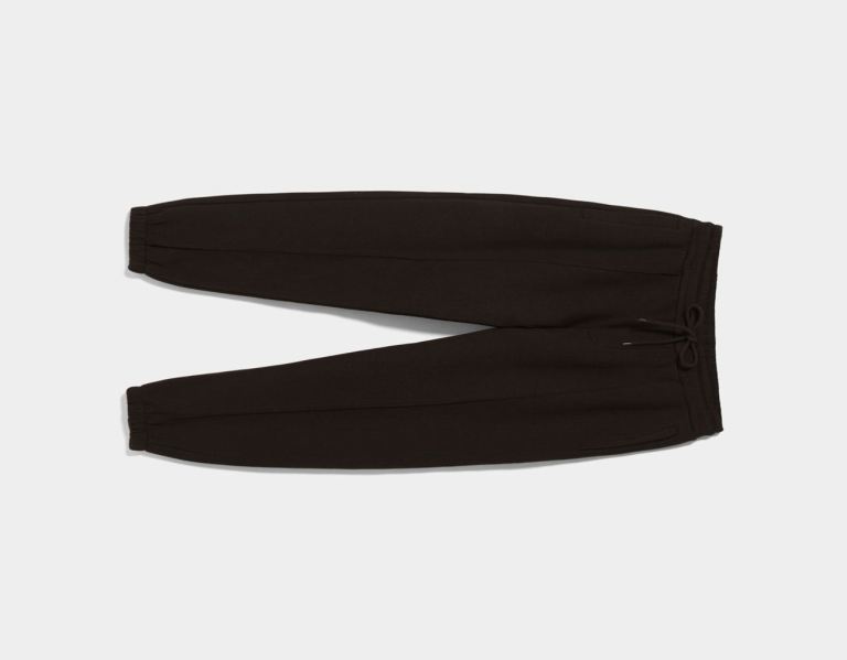 Bershka Plush Sweatpants Trainingspak Heren Zwart | ngL5tFAcnA2