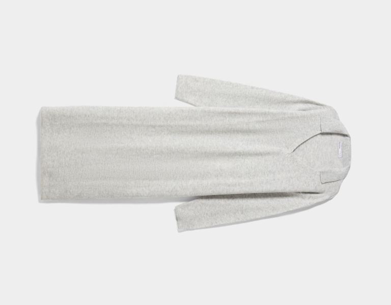 Bershka Polo Collar Midi Jurken Dames Grijs | aCupluduJFK