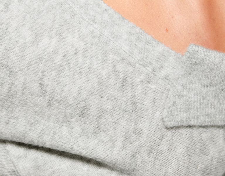 Bershka Polo Collar Midi Jurken Dames Grijs | aCupluduJFK