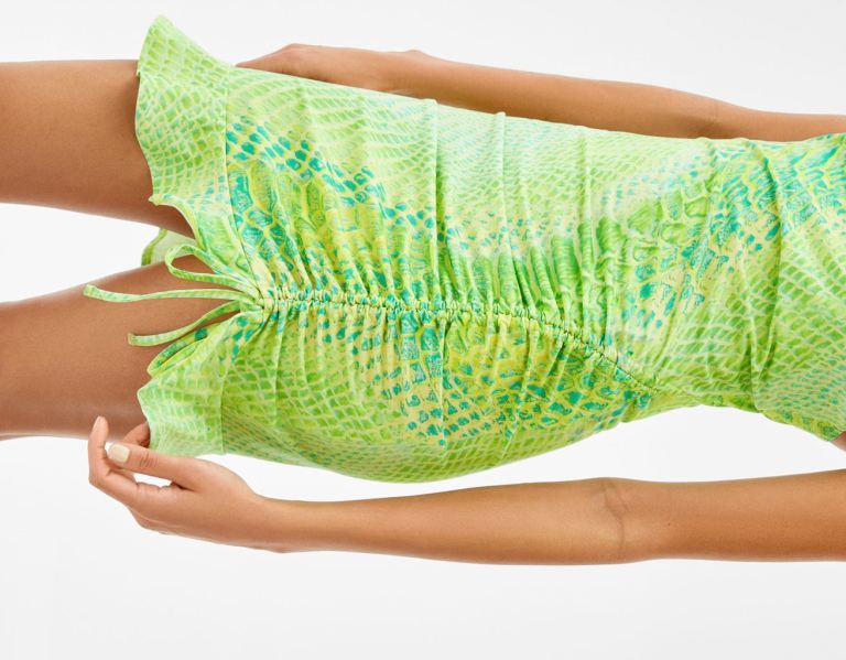 Bershka Printed Bandjes Mini Jurken Dames Groen | Um8ukndZjd6