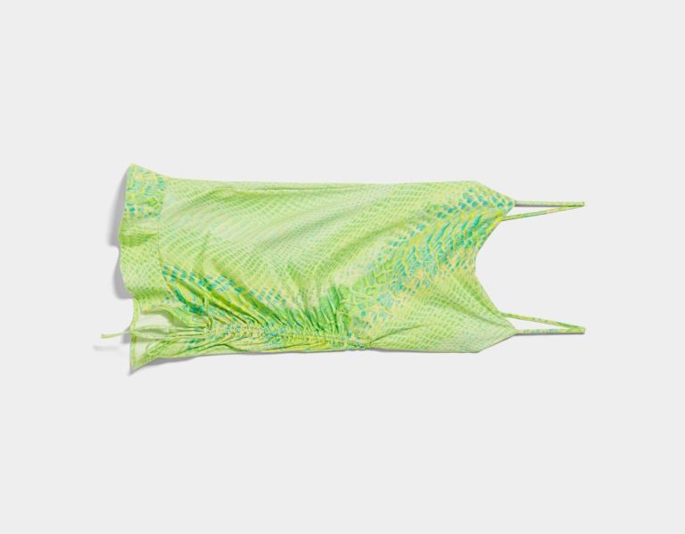 Bershka Printed Bandjes Mini Jurken Dames Groen | Um8ukndZjd6