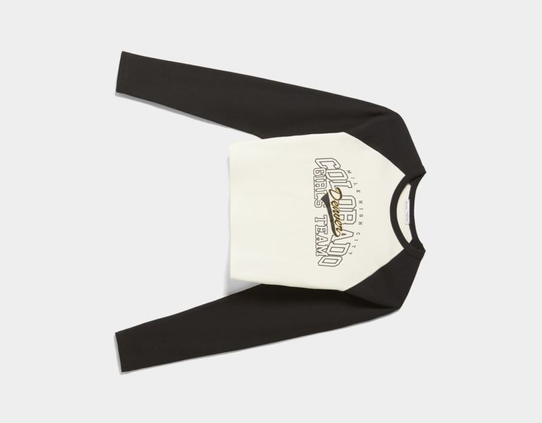 Bershka Printed With Long Raglan Sleeves T-shirts Dames Grijs | VRVcF5WaonE