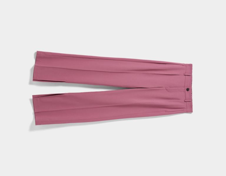 Bershka Rechtdoor Fit Split Hem Pants Pakken Dames Roze | e8htJ8Qflc6