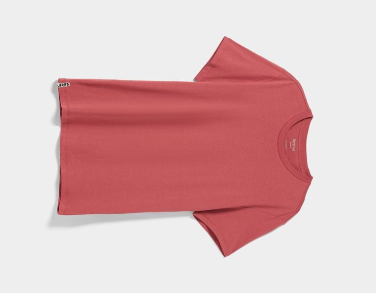 Bershka Regular-fit Kort Sleeve T-shirts Heren Donkerrood | UMPWBHsnICh