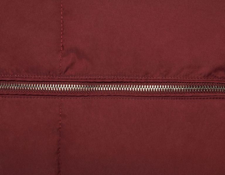 Bershka Reversible Cropped Vest Bovenkleding Dames Donkerrood | T7Lgnk7MFHU