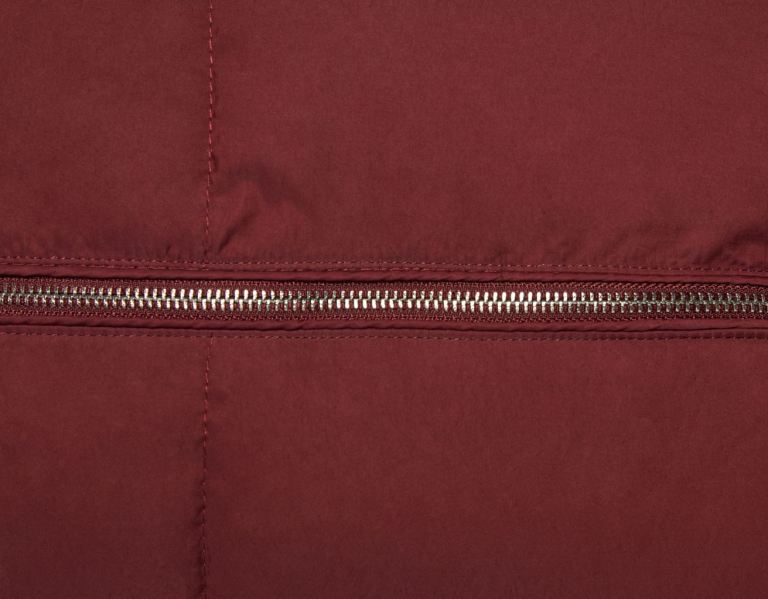 Bershka Reversible Cropped Vest Bovenkleding Dames Donkerrood | Z2BjujxV7vI