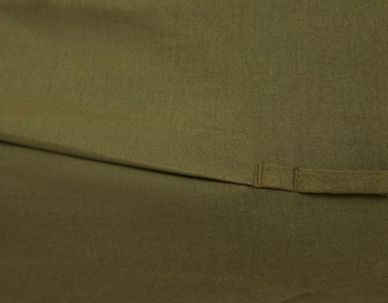Bershka Rustic Fabric Brede-leg Broek Dames Khaki | ollr1iwnqOd