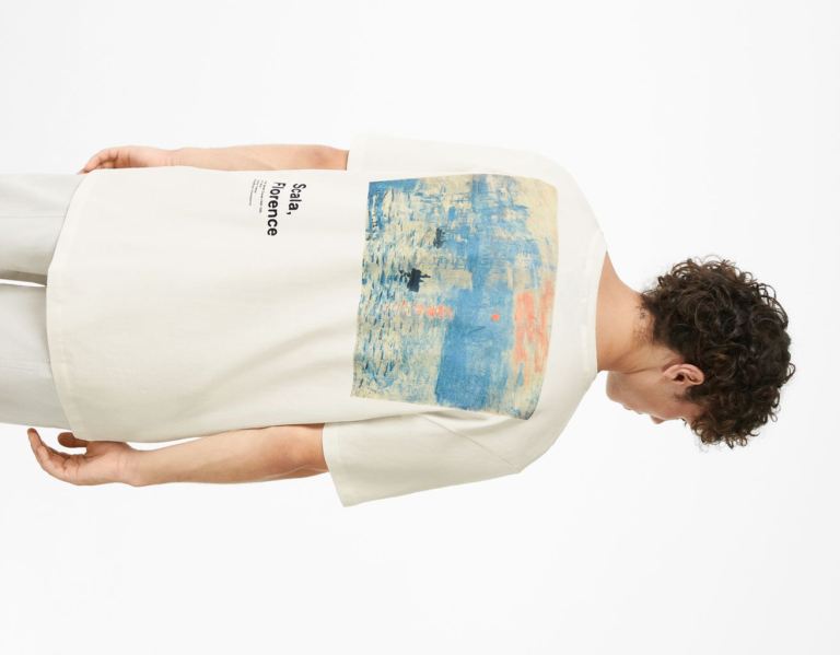 Bershka Scala Museum Regular-fit Kort Sleeve T-shirts Heren Wit | SdpHheZZfGT