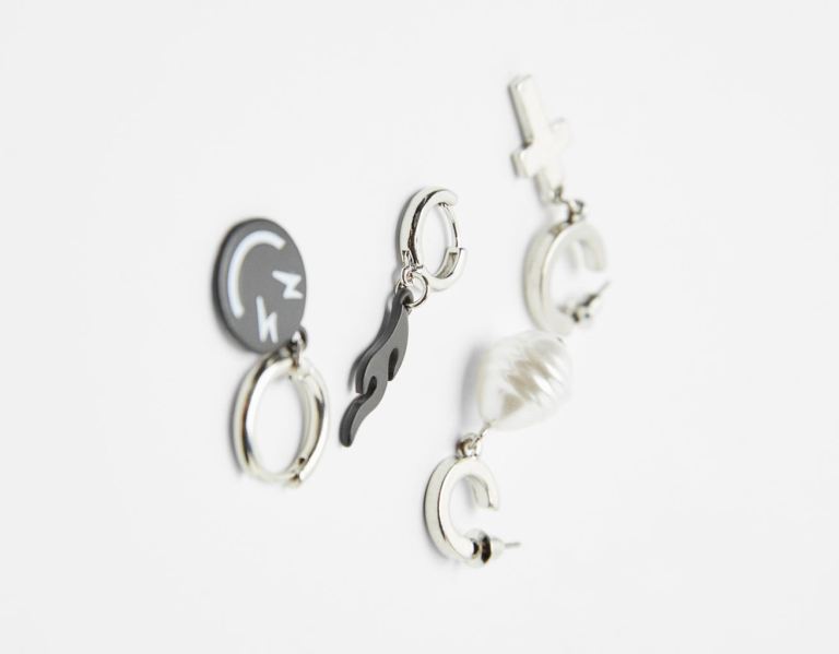 Bershka Set Of 4 Xl Earcuff Earrings Sieraden Heren Wit | 7sOBwe1jYDq