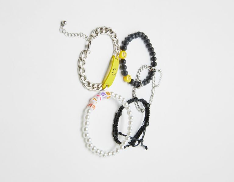 Bershka Set Of 5 Enjoy Bracelets Sieraden Heren Zwart | IAag7ip0nsf