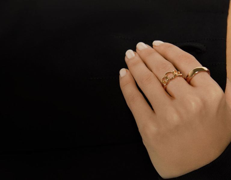 Bershka Set Of 8 Zebra Rings Sieraden Dames Goud | QDaoB1pPguf