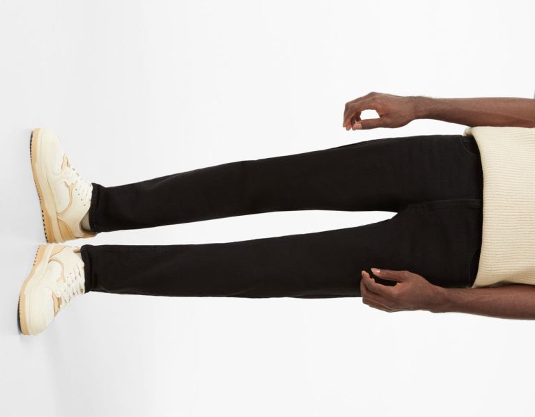 Bershka Slim Fit Jeans Heren Zwart | 2uuDoJKdLXE
