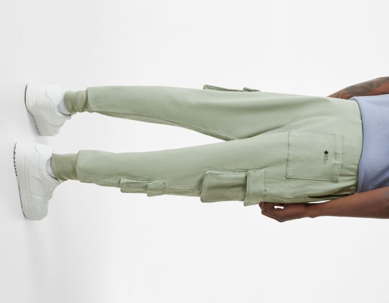 Bershka Slim Sweatpants Cargo Heren Groen | uwqF0ookJml