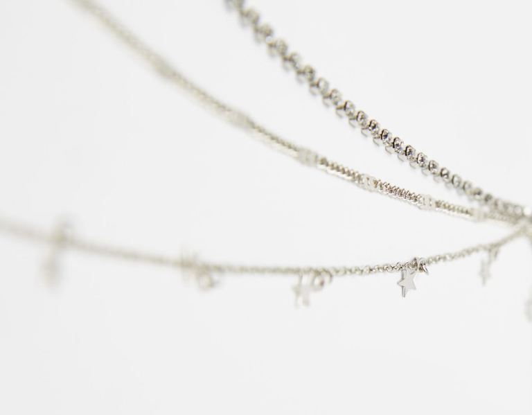 Bershka Star And Bejeweled Taille Chain Sieraden Dames Zilver | xq9WFXgltuR