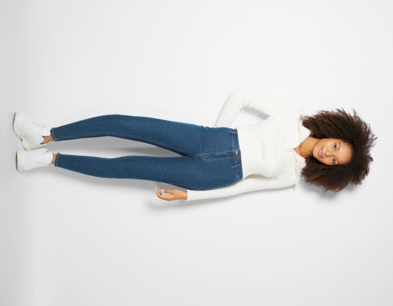 Bershka Super High-rise Jeggings Jeans Dames Blauw | xJlpYUfvQtx