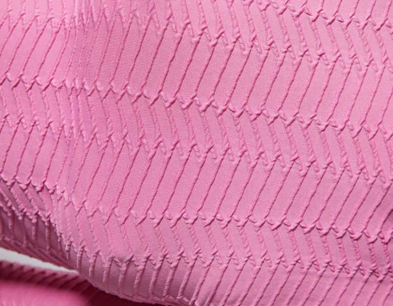 Bershka Textured Long Sleeve T-shirts Dames Roze | 7EmpGMqXYKY