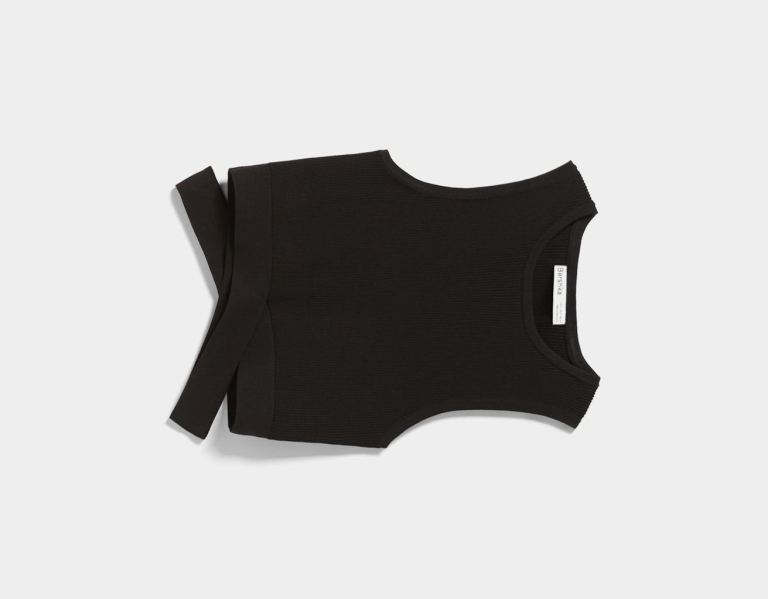 Bershka Top With Crossover Straps T-shirts Dames Zwart | EKrtcVJbFyG