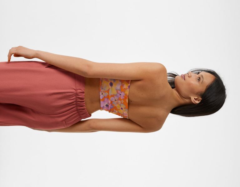 Bershka Tulle Bandeau Topjes Dames Oranje | 2UMvuIl1y1A
