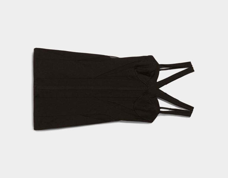 Bershka Tulle Jurken Dames Zwart | mxRHoqlfFbD