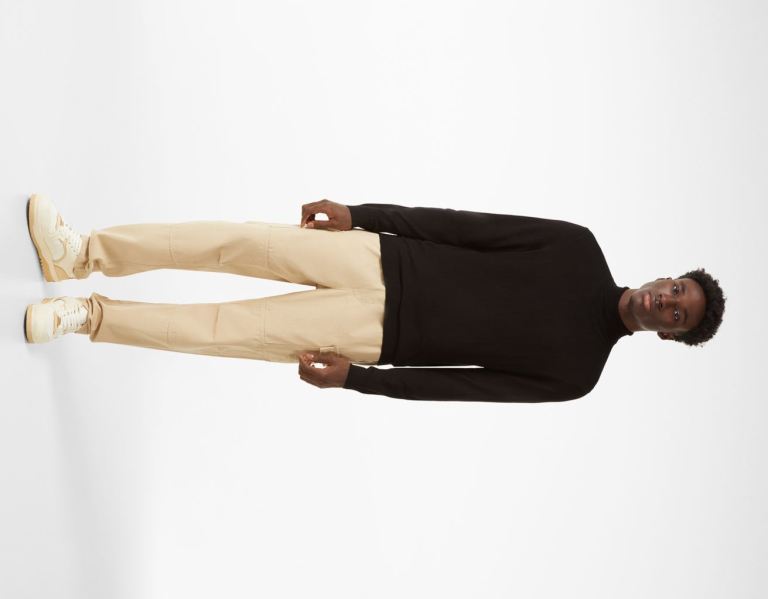 Bershka Turtleneck Trui Truien Heren Zwart | AFhk5lfuXLO