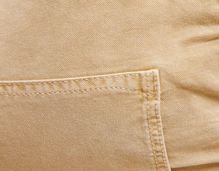 Bershka Twill Cargo With Gathered Taille Broek Dames Beige | UxacZ6sH3rf