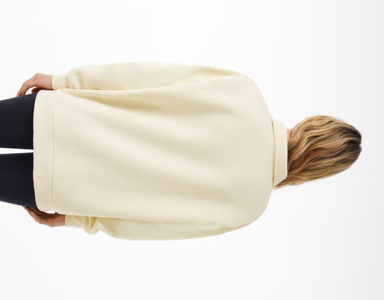 Bershka V-neck Polo Sweatshirts Dames Beige | wEXOfBRunp2