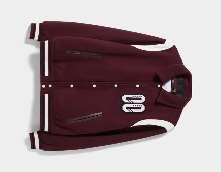 Bershka Varsity Bomber Jassen Dames Donkerrood | oTrw1WI20ti