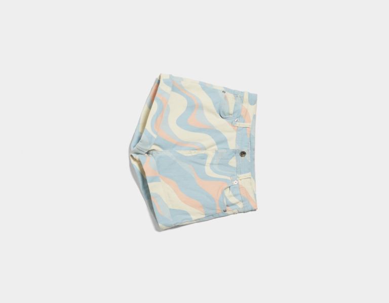 Bershka With Turn-up Hems Korte Broek Dames Lichtblauw | d2OdSjtVSy6
